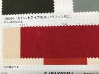 5089 Red And White Striped Canvas Paraffin Processing[Textilgewebe] Fuji Gold Pflaume Sub-Foto