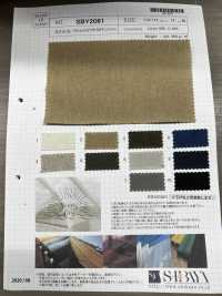 SBY2081 SUNNY DRY Leinen Baumwolle Drill Sonnengetrocknete Waschmaschine Verarbeitung[Textilgewebe] SHIBAYA Sub-Foto