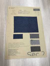 5-52712 TRABEST TWEED Soft Touch Melange Hahnentrittmuster[Textilgewebe] Takisada Nagoya Sub-Foto