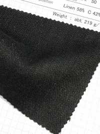 SB70708 L / C Schweres Leinen Fischgrätmuster[Textilgewebe] SHIBAYA Sub-Foto