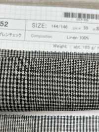 OS71852 40 Leinen Breitnarbiges Karo[Textilgewebe] SHIBAYA Sub-Foto