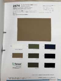 2474 TENCEL / BAUMWOLLE Slabback Satin[Textilgewebe] VANCET Sub-Foto