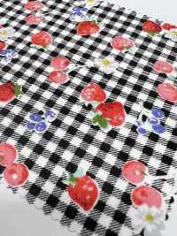 6174 40 Faden Wollstoff Erdbeere Und Kirsche[Textilgewebe] VANCET Sub-Foto