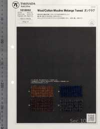 1010052 RE: NEWOOL® Wolle/Baumwolle Melange Tweed Gun Club Check[Textilgewebe] Takisada Nagoya Sub-Foto
