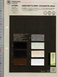 1078206 LINKSSTRICK BLUME COOLMAX® EcoMade[Textilgewebe] Takisada Nagoya Sub-Foto