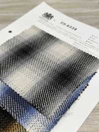 CH-6338 Dreifachgarn-Twill-Ombre-Karomuster[Textilgewebe] Kuwamura-Faser Sub-Foto