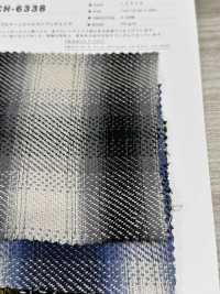 CH-6338 Dreifachgarn-Twill-Ombre-Karomuster[Textilgewebe] Kuwamura-Faser Sub-Foto