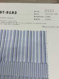 ST-9183 80/2 Blauer Streifen[Textilgewebe] Kuwamura-Faser Sub-Foto