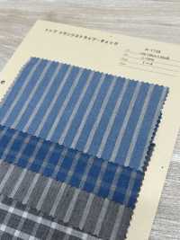 A-1739 Top Melange Stripe Check[Textilgewebe] ARINOBE CO., LTD. Sub-Foto