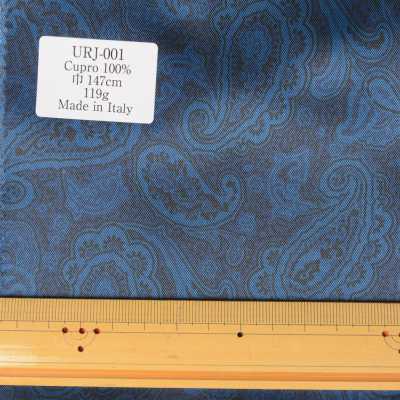 URJ-001 Made In Italy Cupra Futter 100% Print Paisley-Muster Blau[Beschichtung] TKS Sub-Foto