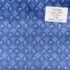 URJ-004 Hergestellt In Italien Cupra 100 % Print-Futter Paisley-Muster Hellblau
