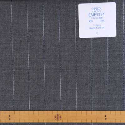EME3354 Japanische Sommerkleidung Sharick Serie Juncourt Gestreift Grau[Textil] Miyuki-Keori (Miyuki) Sub-Foto