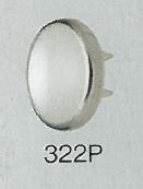 322P Pearl Top Parts Strickhaken Standard Typ 12mm[Druckverschluss/Ösenscheibe] Morito