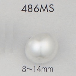 486MS Perlenartiges Harnstoffmaterial Mit Halbring-Ösenknopf[Taste] DAIYA BUTTON(DAIYA BUTTON)