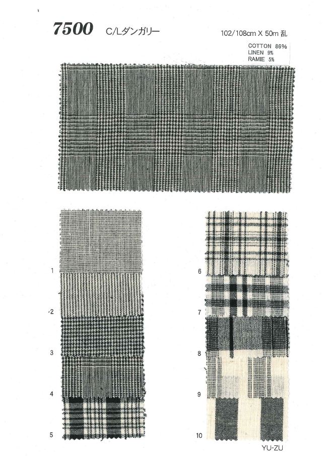 7500 Latzhose Aus Leinen[Textilgewebe] Ueyama Textile