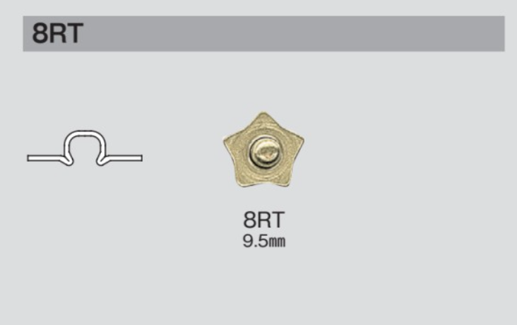 8RT 8RT Robust Star[Druckverschluss/Ösenscheibe] Morito
