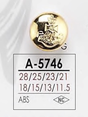 A5746 Rechteckiger Ringschenkel Aus ABS-Harz Und Glänzender Knopf[Taste] IRIS