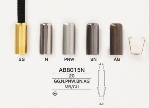 AB8015N Zylindrisches Schnurende[Schnallen Und Ring] IRIS