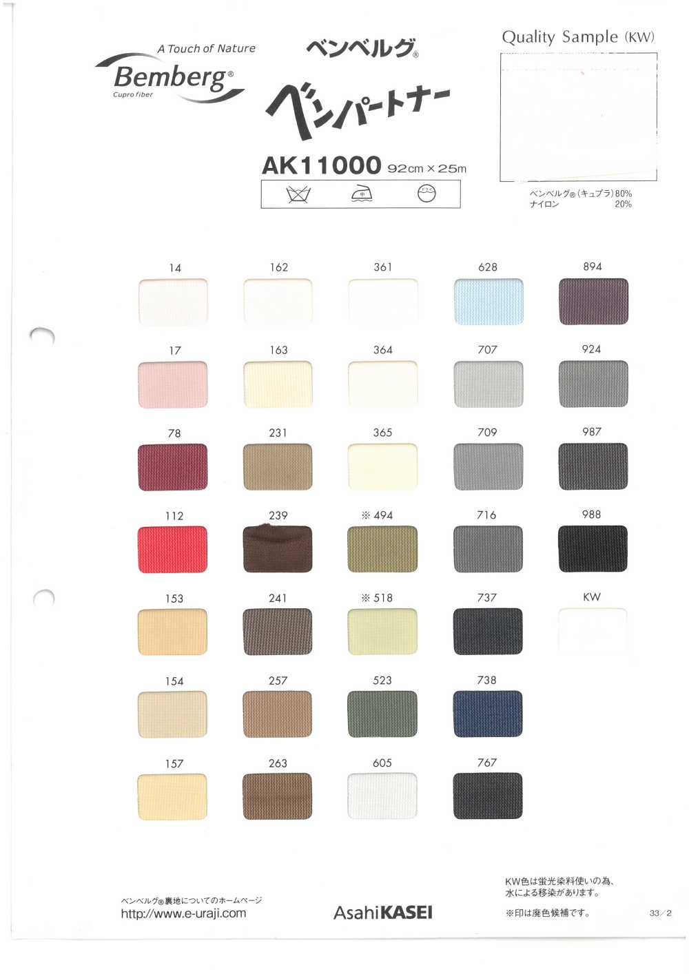 AK11000 Bemberg ® Ben Partner[Beschichtung] Asahi KASEI