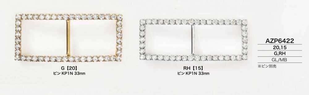 AZP6422 Schnalle Aus Glas/Messing[Schnallen und Ringe] IRIS