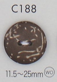 C188 Naturholzknopf Mit 4 Löchern[Taste] DAIYA BUTTON