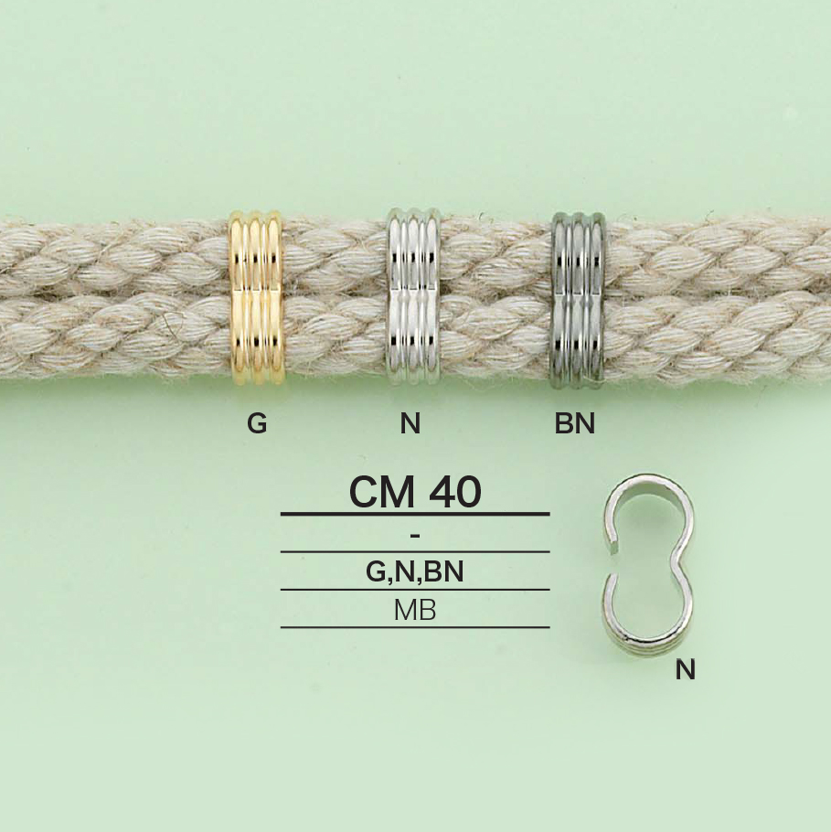CM40 Bogenbeschläge Aus Metall[Schnallen Und Ring] IRIS