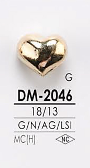 DM2046 Herzförmiger Metallknopf[Taste] IRIS