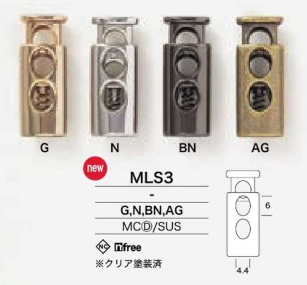 MLS3 Kordelstopper Aus Edelstahldruckguss[Schnallen Und Ring] IRIS