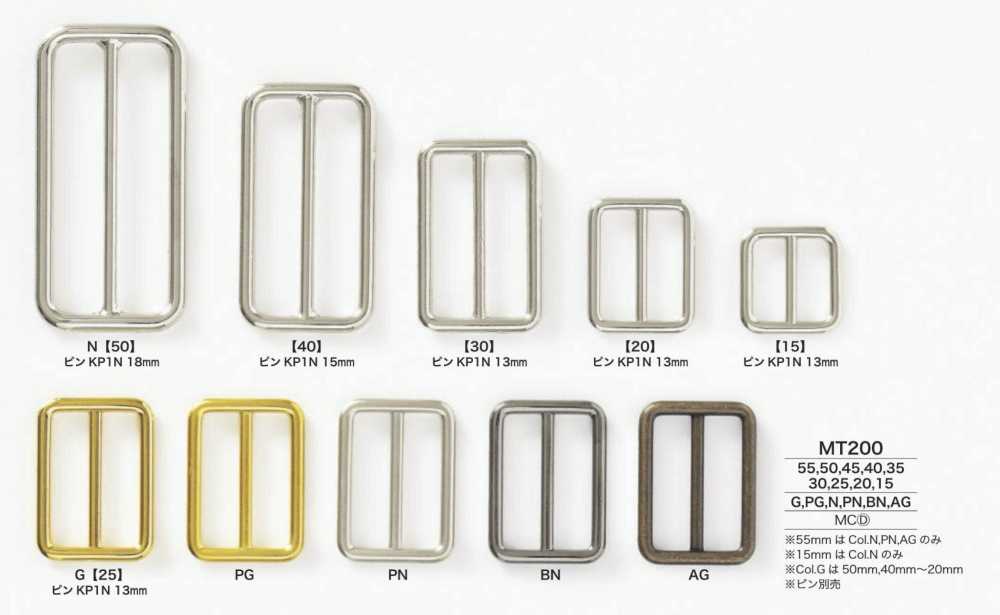 MT200 Durchgehende Schnalle Aus Druckguss[Schnallen Und Ring] IRIS