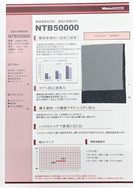 NTB50000 Schwer Zu Verbindende Materialien Entsprechen Superstarken Schmelzbaren Einlagebereichen Nittobo