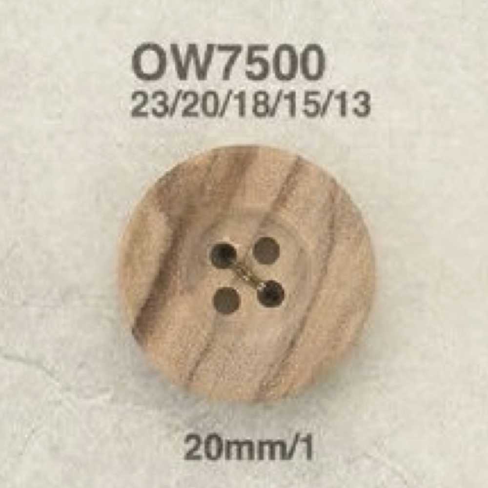 OW7500 4-Loch-Knopf Aus Holz[Taste] IRIS