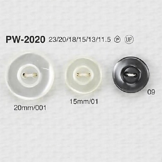 PW2020 Zweilochknopf Aus Polyesterharz[Taste] IRIS