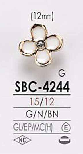 SBC4244 Blumenmotiv Zum Färben Von Metallknöpfen[Taste] IRIS