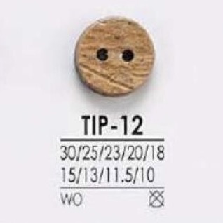 TIP12 Zweilochknopf Aus Holz[Taste] IRIS