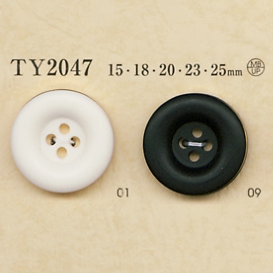 TY2047 4-Loch-Knopf Aus Polyesterharz/Messing[Taste] DAIYA BUTTON