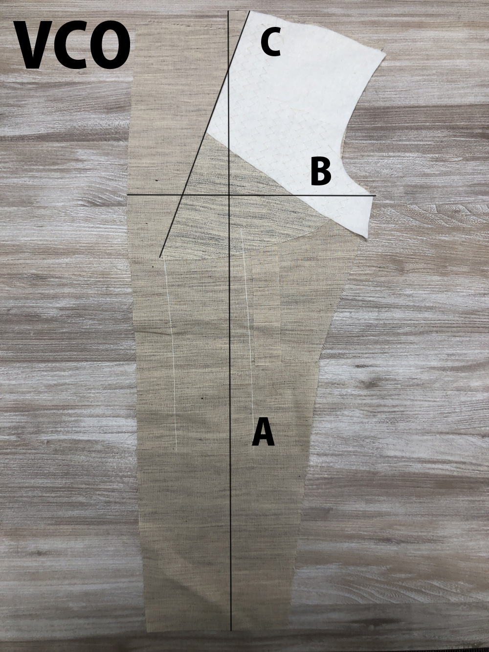 VCO Hochwertiges, Vorgeschnittenes Einlagevlies Aus Haarstoff Für Herren Okura Shoji