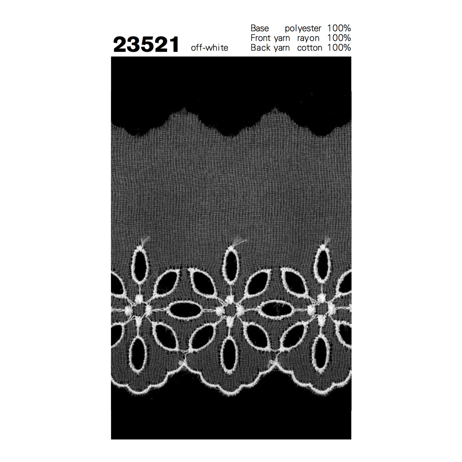 23521 Poly-Organdy-Spitze Kyowa Lace