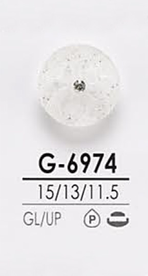 G6974 Rosa Locken-ähnlicher Kristallstein-Knopf Zum Färben[Taste] IRIS