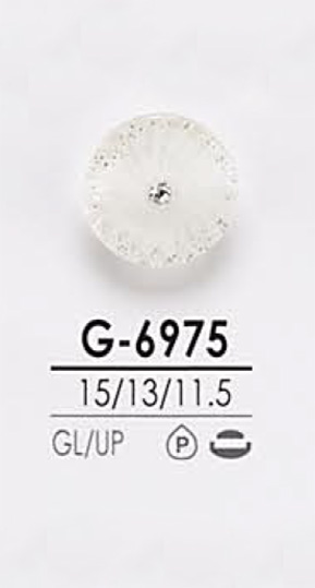 G6975 Rosa Locken-ähnlicher Kristallstein-Knopf Zum Färben[Taste] IRIS