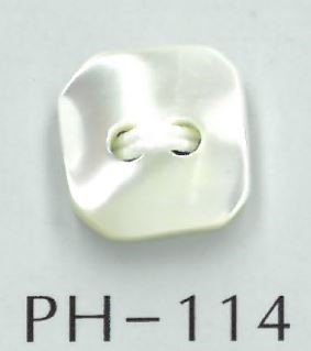PH114 Quadratischer Muschelknopf Mit 2 Löchern[Taste] Sakamoto Saji Shoten