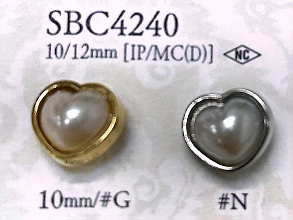 SBC4240 Herzförmiger Metallknopf[Taste] IRIS