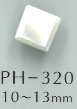 PH320 Rautenförmiger Muschelknopf Mit Metallfüßen[Taste] Sakamoto Saji Shoten
