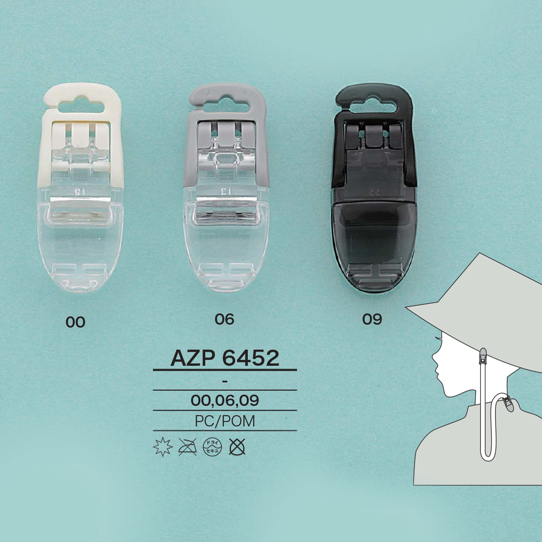 AZP6452 Klammerclip Für Kabel[Schnallen Und Ring] IRIS