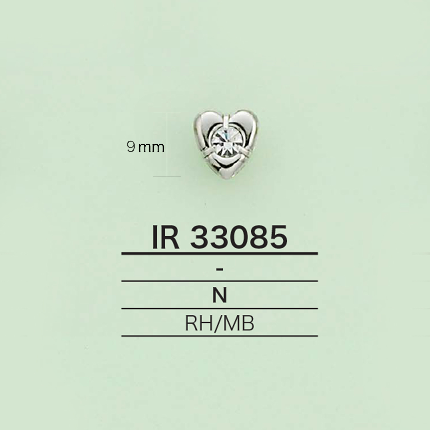 IR33085 Charm Mit Strass (Herzform)[Verschiedene Waren Und Andere] IRIS