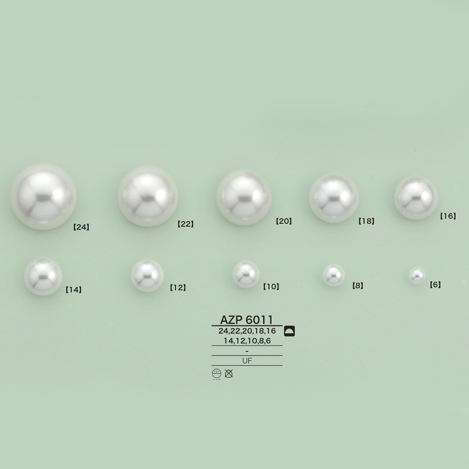 AZP6011 Perlen Im Perlenstil (Halbrund)[Verschiedene Waren Und Andere] IRIS