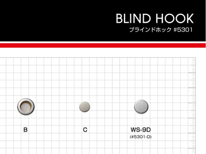5301 B/C/D SET 5301 Blindhaken Unterteile (Sockel/Bolzen/Pfosten SET)[Druckverschluss/Ösenscheibe] Morito