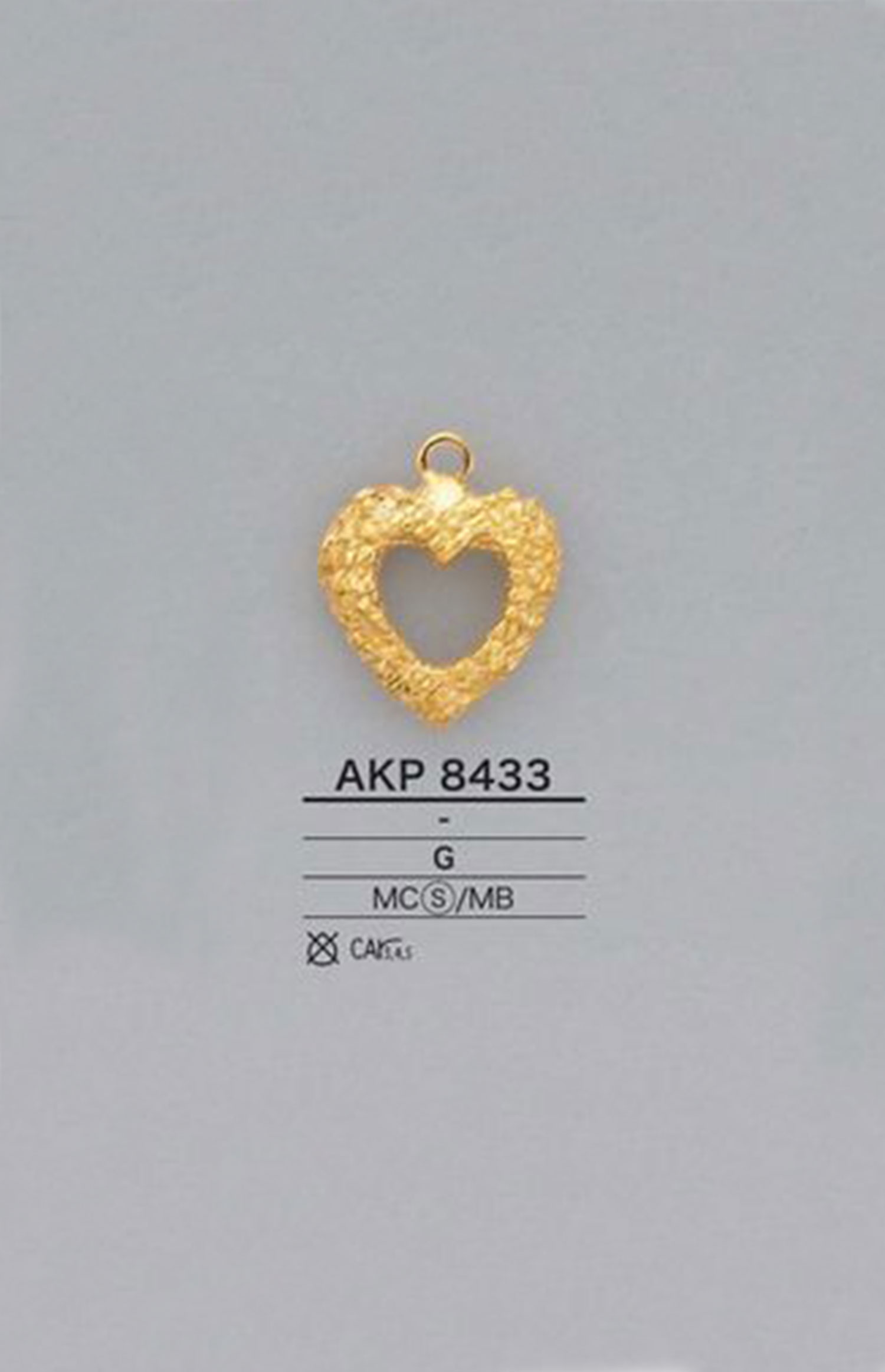 AKP8433 Herzförmiger Reißverschlusspunkt (Pull Tab) IRIS