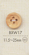BXW17 Naturmaterial Holz 4-Loch-Knopf[Taste] DAIYA BUTTON