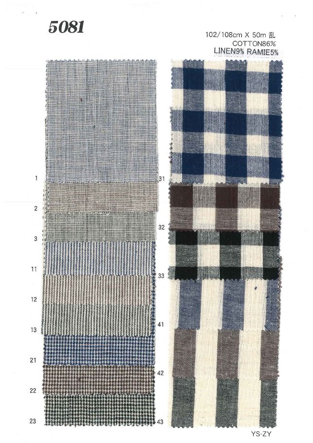MU5081 Latzhose Aus Baumwollleinen[Textilgewebe] Ueyama Textile