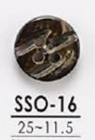 SSO16 Natürliches Material Aus Shell 4 Löcher Glossy Button[Taste] IRIS